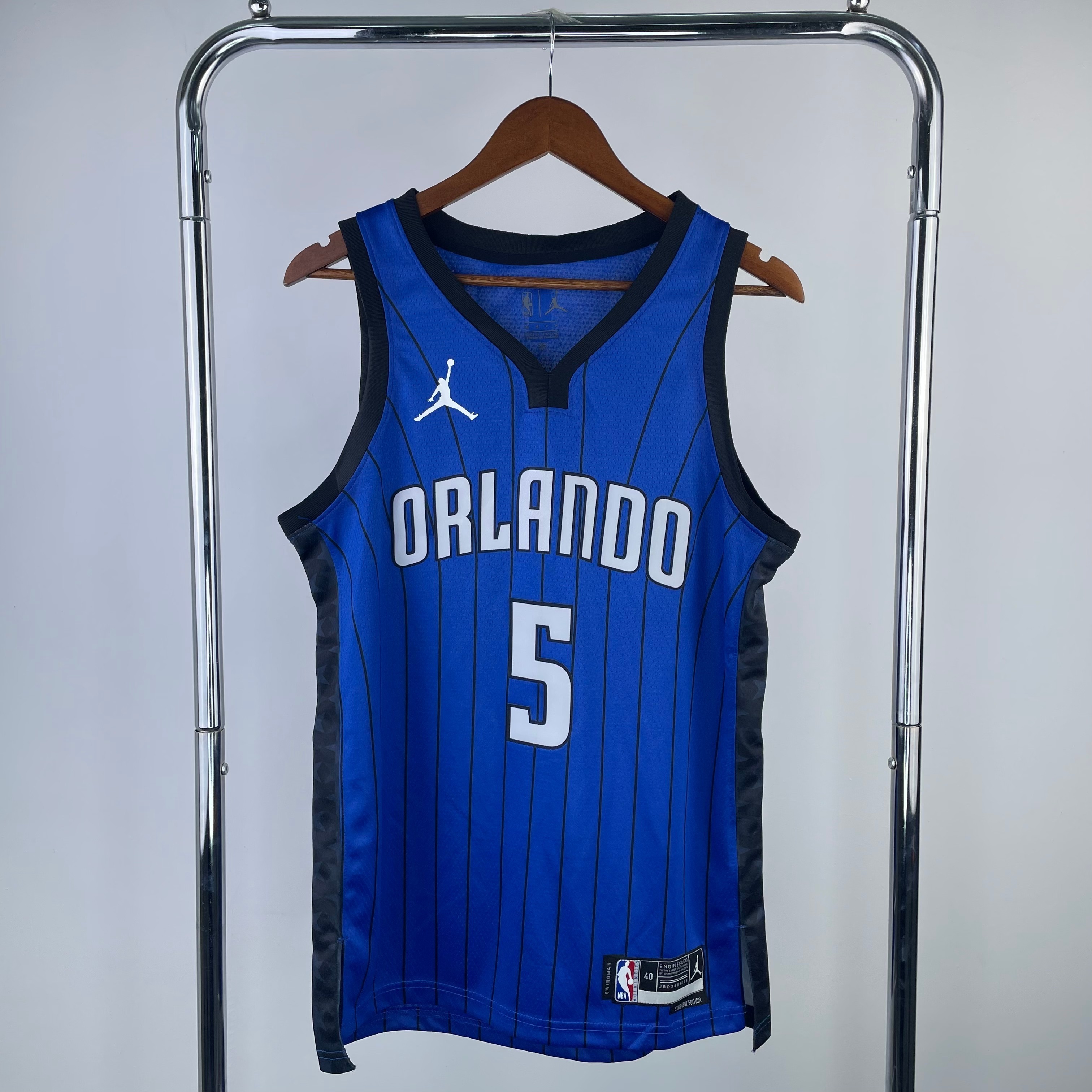 Men Orlando Magic #5 Banchero Blue Jordan style 2023 NBA Jersey